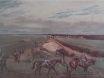 Lionel Edwards Racing print The Ditch Newmarket