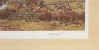 FA Stewart Mid Surrey Draghounds print pencil signature